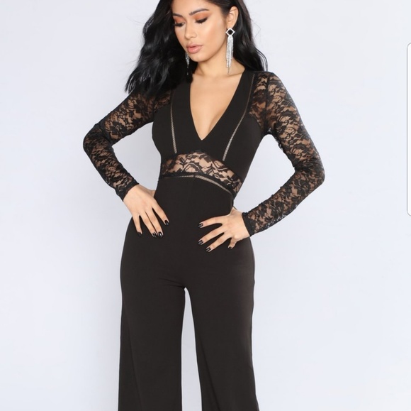 Hanna lace cut out jumpsuit Clearance